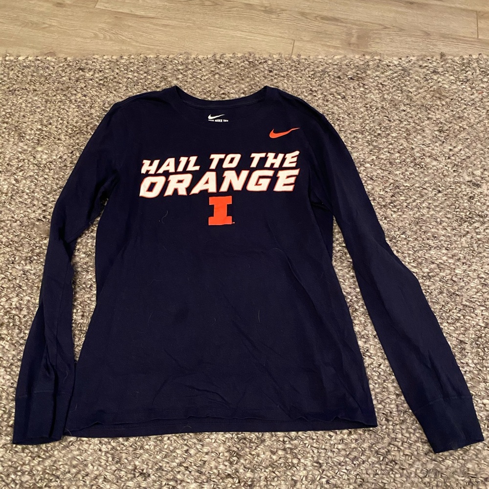 NIKE: Illini navy blue long sleeve